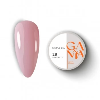 Simple gel 029 Rumyanyy 30 ml GEMELY GAMA