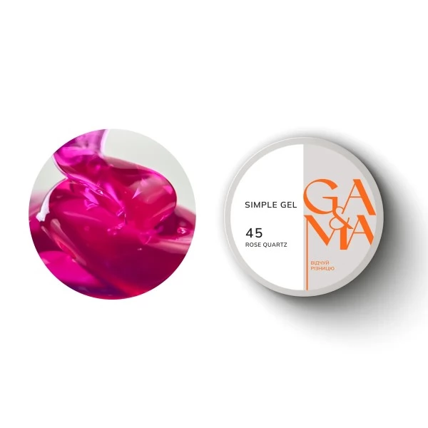 Simple gel 045 Rose Quarthz 15 ml GEMELY GAMA Simple gel 045 Rose Quarthz 15 ml GEMELY GAMA