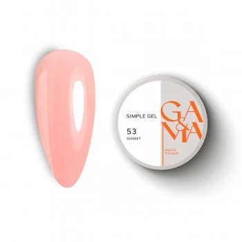 Simple gel 053 Sunset 15 ml GEMELY GAMA