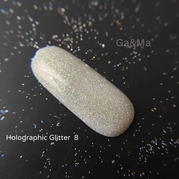 Gel polish Holographic glitter 008 10 ml GAMA Gel polish Holographic glitter 008 10 ml GAMA