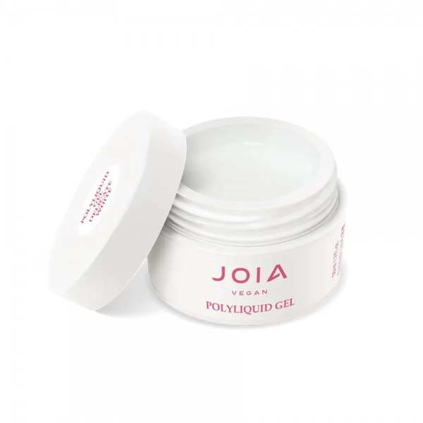 Liquid PolyGel white Delicate White 50 ml JOIA vegan Liquid PolyGel white Delicate White 50 ml JOIA vegan