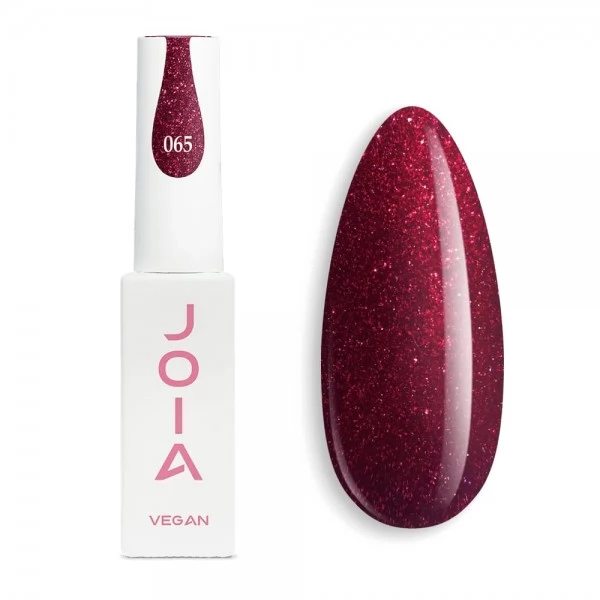 Gel Polish red 065 with shimmer 6 ml JOIA vegan