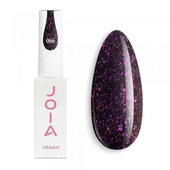 Reflective Gel Polish violet 066 with shimmer 6 ml JOIA vegan