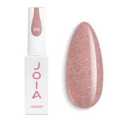 Reflective Gel Polish beige 074 with shimmer 6 ml JOIA vegan
