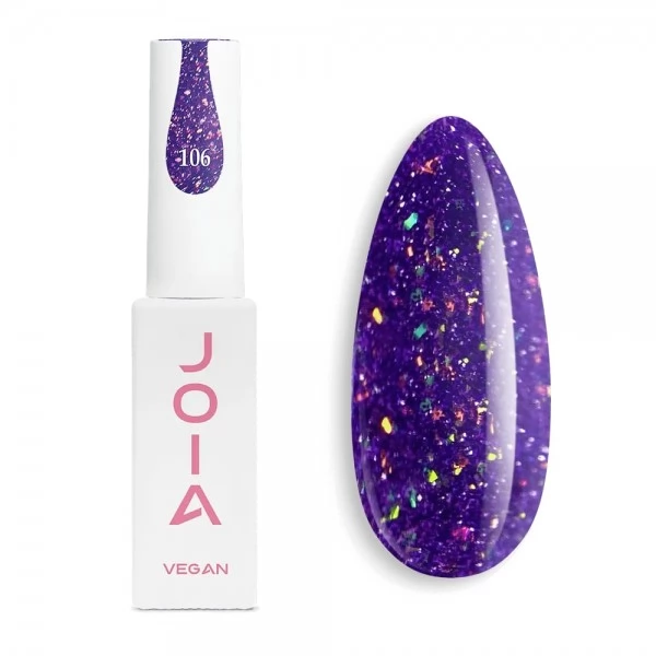 Reflective Gel Polish violet 106 with shimmer 6 ml JOIA vegan Reflective Gel Polish violet 106 with shimmer 6 ml JOIA vegan