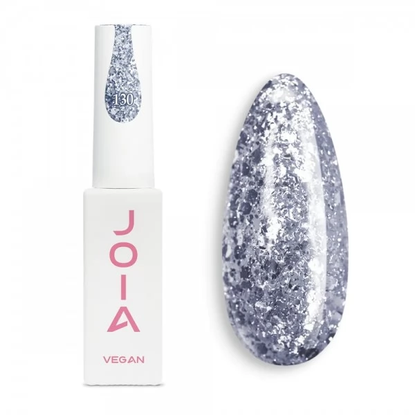 Gel Polish silver 130 with shimmer 6 ml JOIA vegan Gel Polish silver 130 with shimmer 6 ml JOIA vegan