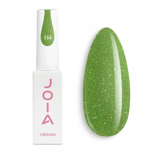 Reflective Gel Polish green 144 with shimmer 6 ml JOIA vegan