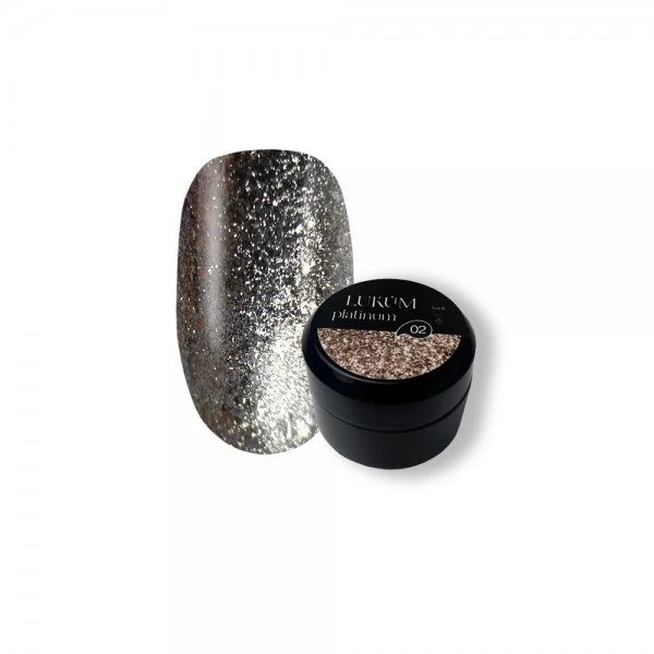 Platinum gel paint no.02 LUKUM 5 ml (Silver) Platinum gel paint no.02 LUKUM 5 ml (Silver)