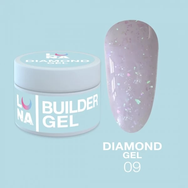 Builder Diamond Gel no.9 15 ml Lunamoon Builder Diamond Gel no.9 15 ml Lunamoon