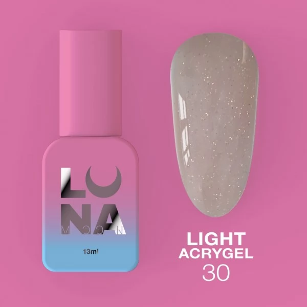Liquid Light Acrygel no.30 13 ml Lunamoon Liquid Light Acrygel no.30 13 ml Lunamoon