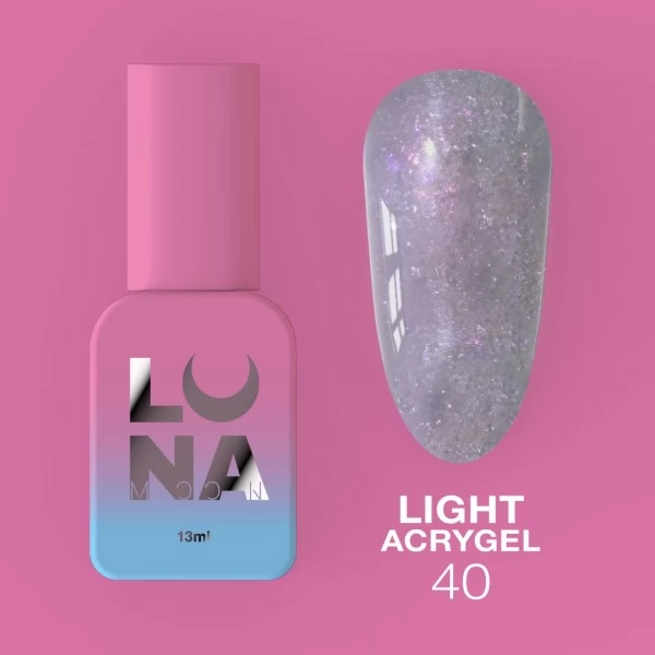 Liquid Light Acrygel no.40 13 ml Lunamoon Liquid Light Acrygel no.40 13 ml Lunamoon