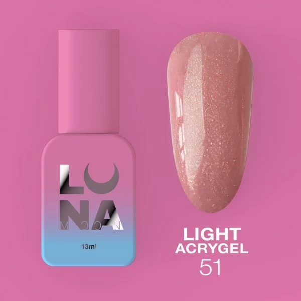 Liquid Light Acrygel no.51 13 ml Lunamoon Liquid Light Acrygel no.51 13 ml Lunamoon