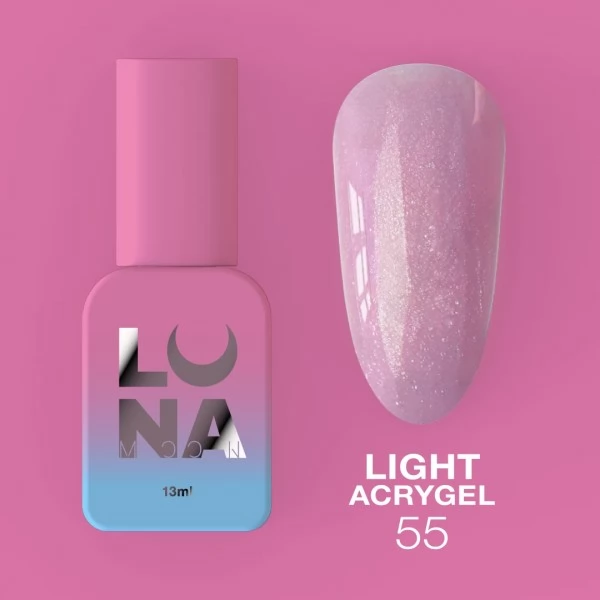 Liquid Light Acrygel no.55 13 ml Lunamoon Liquid Light Acrygel no.55 13 ml Lunamoon
