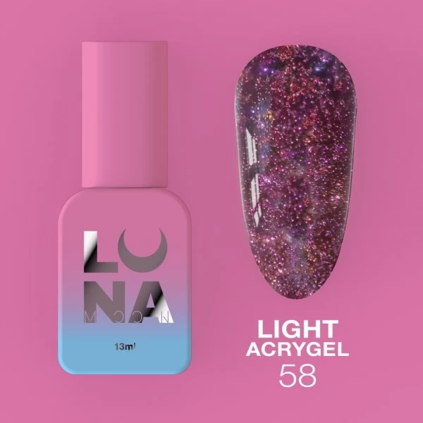 Liquid Light Acrygel no.58 13 ml Lunamoon Liquid Light Acrygel no.58 13 ml Lunamoon