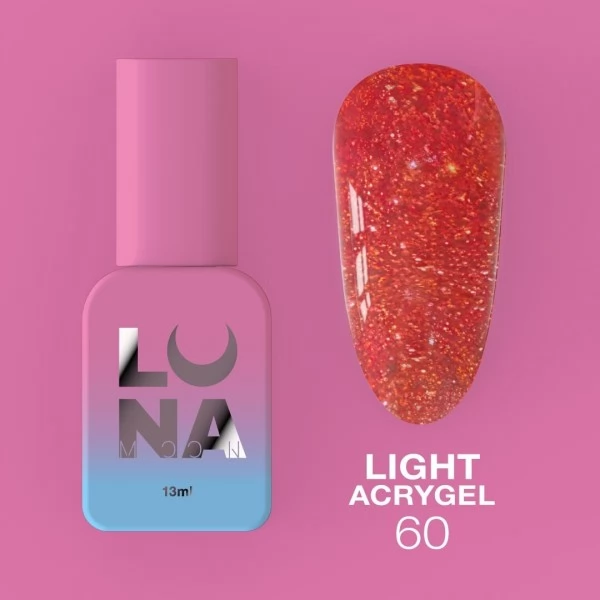 Liquid Light Acrygel no.60 13 ml Lunamoon Liquid Light Acrygel no.60 13 ml Lunamoon