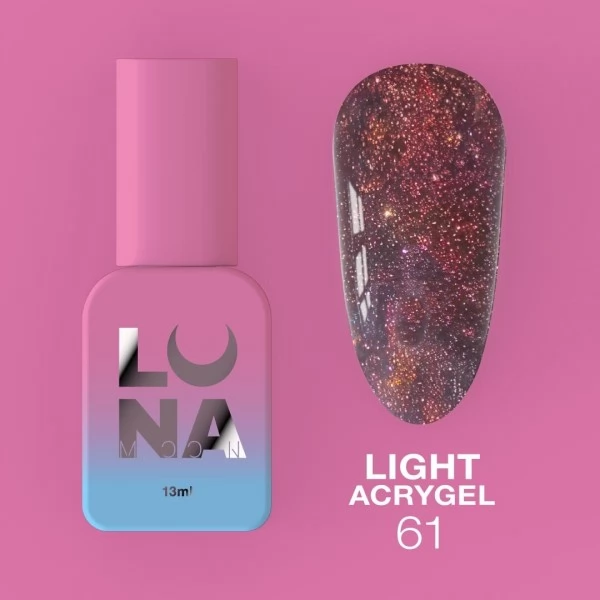 Liquid Light Acrygel no.61 13 ml Lunamoon Liquid Light Acrygel no.61 13 ml Lunamoon