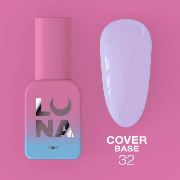 Cover Base gel no.32 13 ml Lunamoon Cover Base gel no.32 13 ml Lunamoon