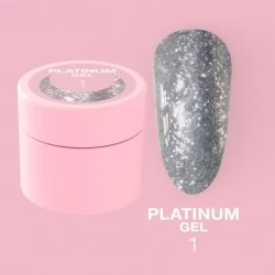 Nail glitter Platinum Gel no.1 5ml Lunamoon