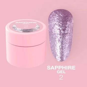 Nail glitter Sapphire Gel no.2 5ml Lunamoon