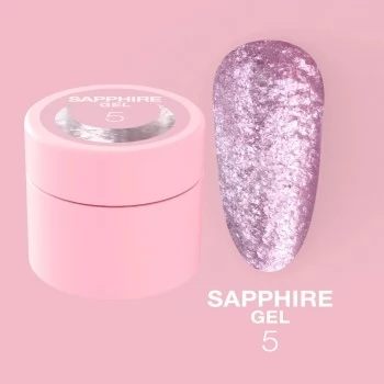 Nail glitter Sapphire Gel no.5 5ml Lunamoon