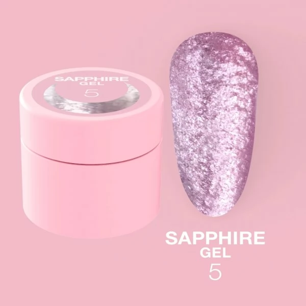 Nail glitter Sapphire Gel no.5 5ml Lunamoon