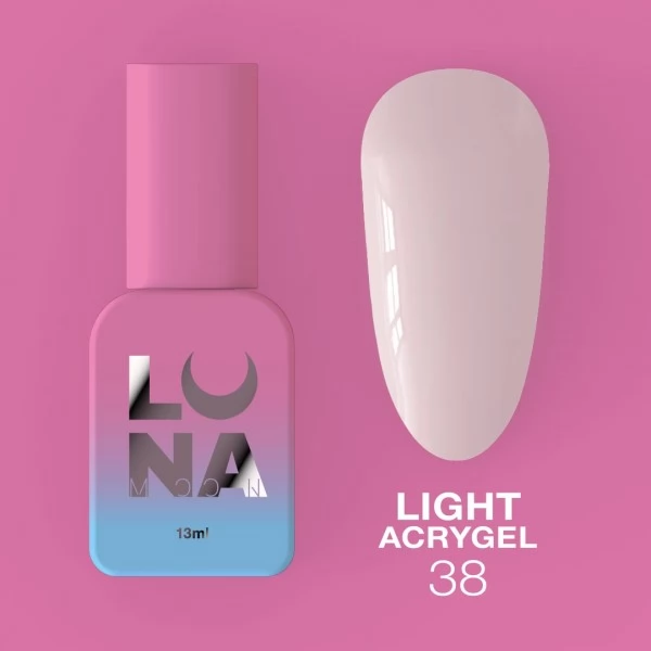 Light Acrygel no.38 30 ml Lunamoon Light Acrygel no.38 30 ml Lunamoon