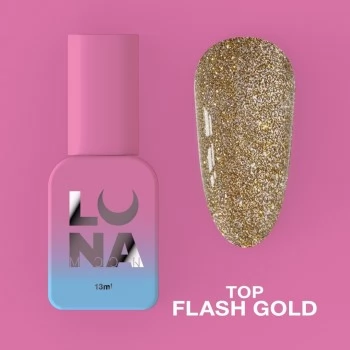 Gel Top Flash Gold 13 ml Lunamoon