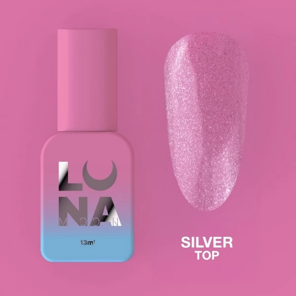 Gel Top Silver 13 ml Lunamoon Gel Top Silver 13 ml Lunamoon