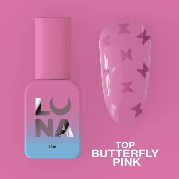 Top gel Butterfly Pink 13 ml Lunamoon