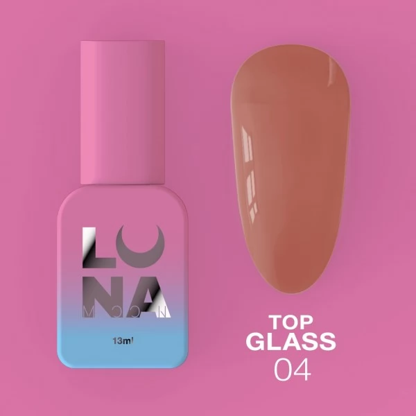 Top gel Glass no.4 13 ml Lunamoon Top gel Glass no.4 13 ml Lunamoon