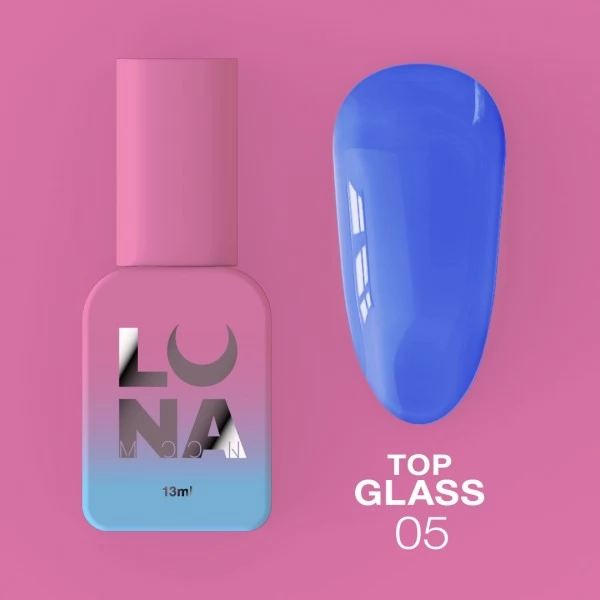 Top gel Glass no.5 13 ml Lunamoon Top gel Glass no.5 13 ml Lunamoon