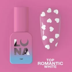 Top gel Romantic White 13 ml Lunamoon