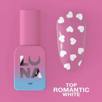 Top gel Romantic White 13 ml Lunamoon