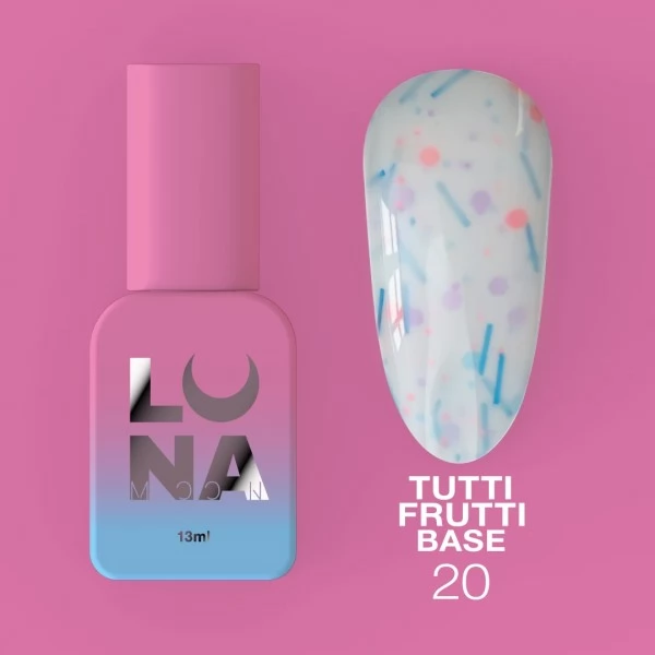 Camouflage Tutti Frutti Base gel no.20 13 ml Lunamoon Camouflage Tutti Frutti Base gel no.20 13 ml Lunamoon