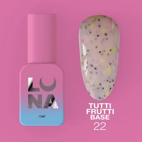 Camouflage Tutti Frutti Base gel no.22 13 ml Lunamoon Camouflage Tutti Frutti Base gel no.22 13 ml Lunamoon