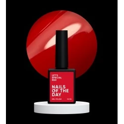 Gel polish NAILSOFTHEDAY Lets special red 10 ml 