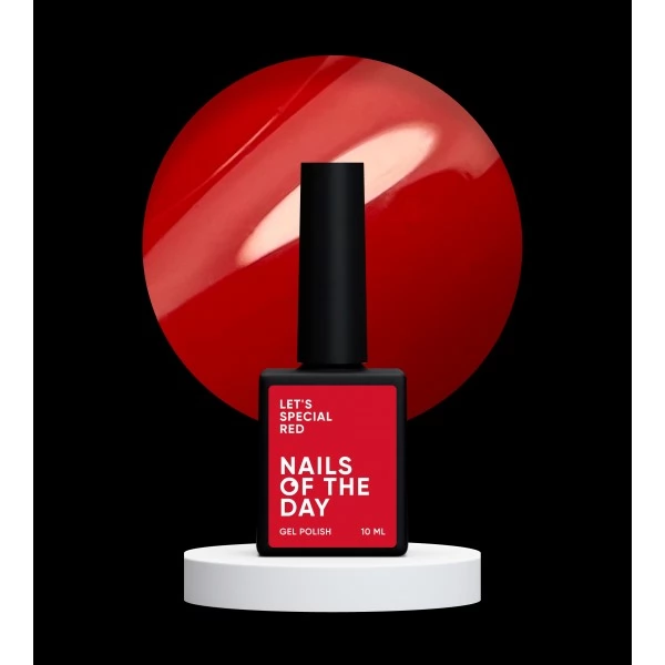 Gel polish NAILSOFTHEDAY Lets special red 10 ml 