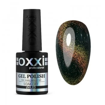 Oxxi MagicCat no.05 gel polish (brown, with green magnetic highlight) 10 ml