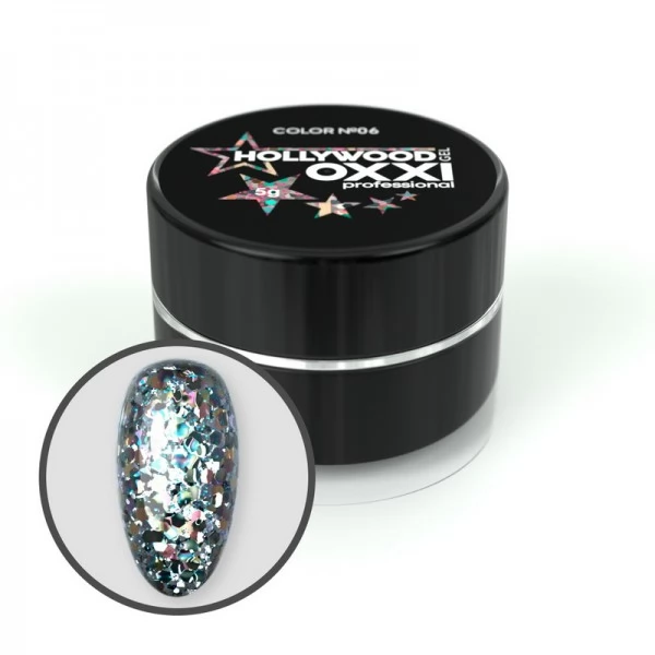 Glitter gel HOLLYWOOD no.06 OXXI Glitter gel HOLLYWOOD no.06 OXXI