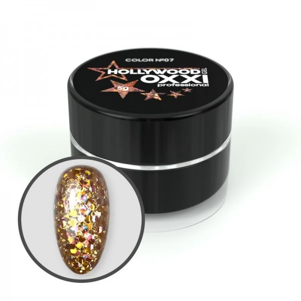 Glitter gel HOLLYWOOD no.07 OXXI Glitter gel HOLLYWOOD no.07 OXXI