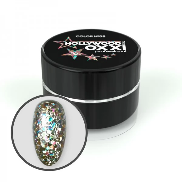 Glitter gel HOLLYWOOD no.08 OXXI Glitter gel HOLLYWOOD no.08 OXXI