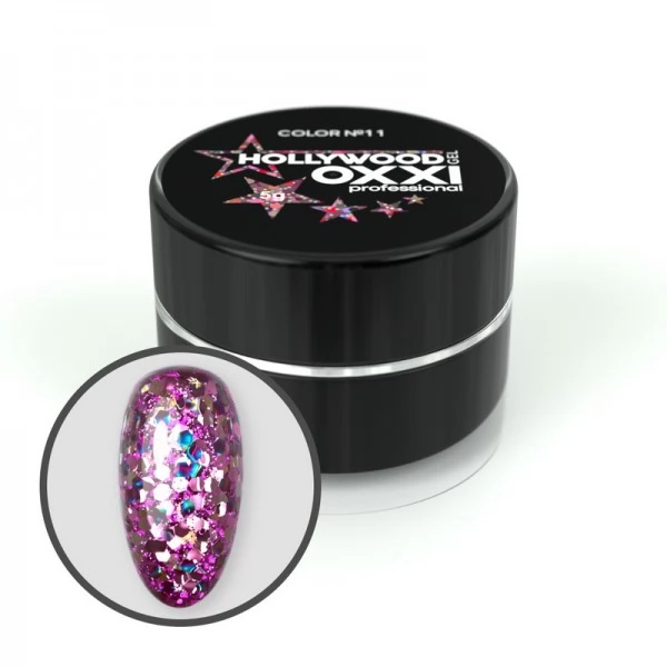 Glitter gel HOLLYWOOD no.11 OXXI Glitter gel HOLLYWOOD no.11 OXXI