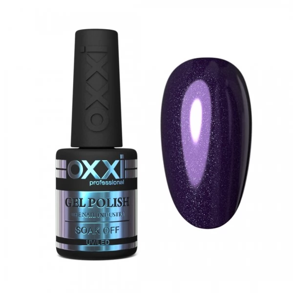 Gel polish OXXI 10 ml 044 (dark purple, microblesque)
