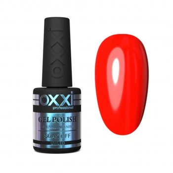 Gel polish OXXI 10 ml 164 (bright red-orange, neon)