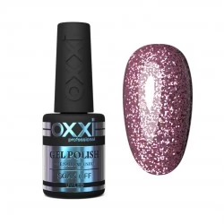 Gel polish Oxxi 10 ml STAR GEL 011 peach-pink with sequins
