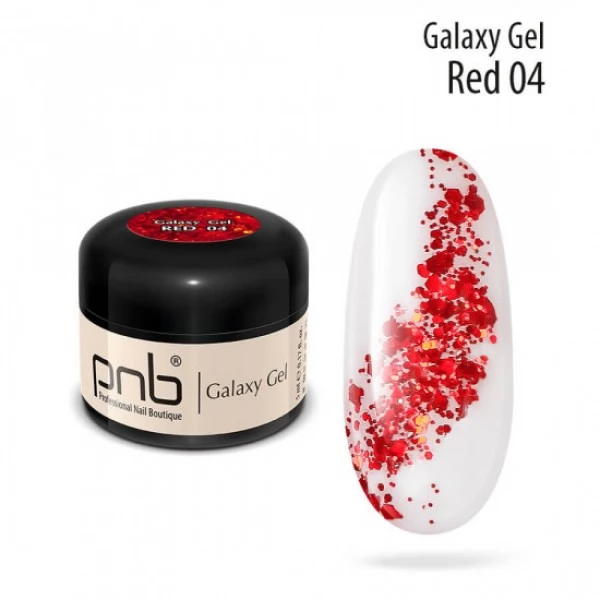Galaxy Gel 04 Red glitter 5 мл Galaxy Gel 04 Red glitter 5 мл