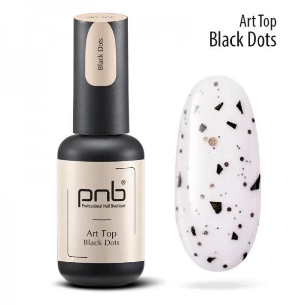 Art Top Black Dots matte no wipe 8 ml Art Top Black Dots matte no wipe 8 ml