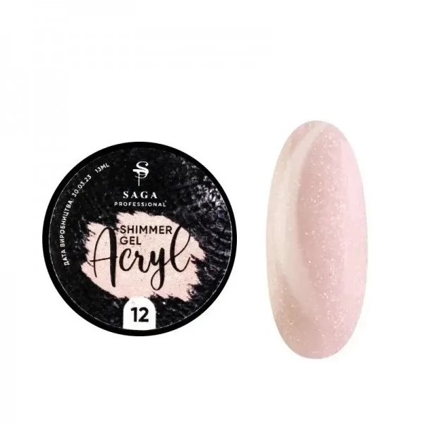 Acryl Gel Saga no.12 13 ml (shimmer) Acryl Gel Saga no.12 13 ml (shimmer)