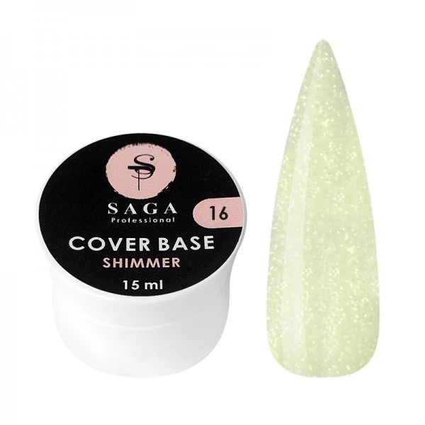 Saga Cover Base Shimmer no.16 15ml Saga Cover Base Shimmer no.16 15ml