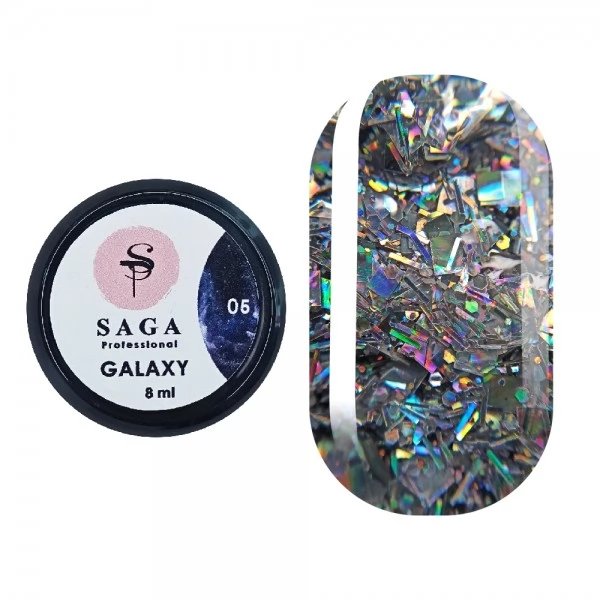 Gel polish Saga Galaxy glitter no.05 8ml Gel polish Saga Galaxy glitter no.05 8ml